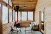 1970s Preway fireplace in screened porch Photo 14 of Oak Cliff Home modern home