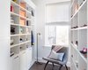 Modern home with Storage Room, Shelves Storage Type, and Closet Storage Type. Let's face it, an organized custom closet just looks great. The side benefit is increased awareness and more pride in your clothing and your day-to-day appearance. With an organized system everything has its place and you can find the garments you need in the moment you need them, sans the ‘what to wear’ frustration.
Photo 3 of Crisp White Walk-In Closet