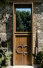 Modern home with Outdoor, Front Yard, Gardens, Metal Fences, Wall, and Stone Fences, Wall. Main entrance-VILLA CP Photo 6 of Villa CP