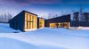 Modern home with Exterior, House Building Type, Prefab Building Type, Metal Roof Material, Shed RoofLine, Wood Siding Material, and Cabin Building Type. Lake House Photo 2 of Lake House