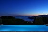 Modern home with Outdoor and Infinity Pools, Tubs, Shower. The infinity pool at night, with its view of the Golden Gate Bridge and the San Francisco Bay. Photo 5 of Tiburon Home