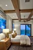 Modern home with Bedroom, Recessed Lighting, Bed, Storage, Night Stands, Chair, and Dark Hardwood Floor. Guest Suite with ocean views Photo 9 of Maui Beachfront Villa