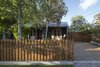 Modern home with Exterior, House Building Type, Metal Roof Material, and Wood Siding Material. Southern elevation; existing cottage. Photo 16 of Kihilla