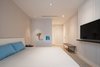 Modern home with Bedroom, Bed, Light Hardwood Floor, and Ceiling Lighting. Master Bedroom Photo of A.P01
