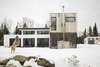 Modern home with Windows, Sliding Window Type, and Metal. South elevation with screen porch Photo 3 of Maison Lac Brûlé