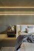 Modern home with Bedroom, Bed, Wall Lighting, and Concrete Floor. SOA Soler Orozco Arquitectos . Casa Molina Photo 15 of Casa Molina