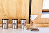 Modern home with Kitchen and Concrete Counter. Complimentary coffee provided by Rival Bros from Philly with branded chemex Photo 16 of Lokal A-Frame