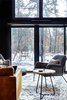 Modern home with Living Room, Coffee Tables, Chair, End Tables, and Rug Floor. Living Room view with hidden projector and Sonos Playbar Photo 18 of Lokal A-Frame