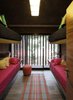 Modern home with Bedroom, Accent Lighting, Ceramic Tile Floor, and Bed. S&S House - Besonías Almeida arquitectos Photo 17 of S&S House