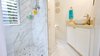 Bathroom with Custom Shower and Flower Vessel Sink Photo 6 of Hawaiian Treehouse modern home