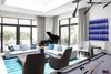 Modern home with Living Room, Sofa, Chair, Coffee Tables, Recessed Lighting, Accent Lighting, and Ceramic Tile Floor. Leonard Street Townhouse Living Room Photo 6 of Leonard Street Townhouse