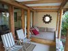Modern home with Outdoor and Back Yard. Cottage Outdoor Bed / Lounge Photo 9 of Cortes Island Custom Blu Prefab