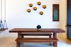 The ocean view dining area comfortably seats 8 at single slab table of indigenous wood. Photo 8 of Esquina Del Cielo modern home