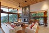 Modern home with Living Room, Sofa, Recessed Lighting, Concrete Floor, and Gas Burning Fireplace. fireplace and indoor/outdoor lift and slides Photo 6 of Stanley Bay House