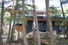 Modern home with Exterior, House, Beach House Building Type, Metal Roof Material, Glass Siding Material, Flat RoofLine, and Wood Siding Material. lower level siding and cantilever Photo 10 of Tucker Lake Cottage