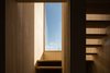 Modern home with Staircase, Wood Tread, and Wood Railing. sraircase Photo 11 of House by the sea by AB CHVOYA