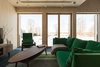Modern home with Living Room, Track Lighting, Standard Layout Fireplace, Sofa, Slate Floor, and Wood Burning Fireplace. living room Photo 14 of House by the sea by AB CHVOYA