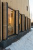 Modern home with Windows, Picture Window Type, and Wood. shutters Photo 5 of House by the sea by AB CHVOYA