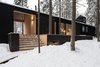 Modern home with Exterior, Wood Siding Material, Shed RoofLine, House Building Type, and Metal Roof Material. Porch between studio and dwelling part Photo 2 of House for two artists by AB CHVOYA