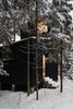 Modern home with Exterior, Shed RoofLine, Wood Siding Material, Metal Roof Material, and House Building Type. Meditation room above master bedroom Photo 14 of House for two artists by AB CHVOYA