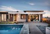 Modern home with Outdoor, Hot Tub Pools, Tubs, Shower, Grass, Shrubs, Back Yard, Flowers, Large Patio, Porch, Deck, Swimming Pools, Tubs, Shower, Hardscapes, Concrete Patio, Porch, Deck, Decking Patio, Porch, Deck, and Horizontal Fences, Wall. Covered patio space Photo 12 of New Perspective