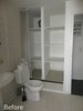 Modern home with Bath Room. Before: bathroom Photo 14 of Young and Fresh Apartment Renovation - Brussels