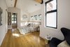 Master bedroom with exposed beams Photo 6 of Hillview House modern home