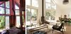 Modern home with Living Room, Wood Burning Fireplace, Ceiling Lighting, Coffee Tables, and Light Hardwood Floor. These large south facing windows in prow format ensuring all day sun, were, what sold us to the house. We removed a balcony that reached deep into the living room to take full advantage of the cathedral ceiling and loft like openness. Photo 3 of Country House With a Modern Edge
