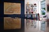 Modern home with Living Room, Track Lighting, Medium Hardwood Floor, and Chair. Deep blue central wall with vintage map of Switzerland Photo 10 of The Science Lab
