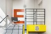 Modern home with Staircase, Concrete Tread, and Metal Railing. The original concrete stairwell with metal balustrade Photo 15 of The Science Lab