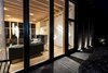 Modern home with Exterior. warm lighting combinations interior/exterior Photo 8 of Woodland house