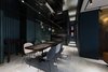 Modern home with Dining Room, Ceiling Lighting, and Table. Dining Room & Kitchen Photo 4 of Residence C.A.
