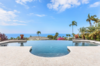 Modern home with Outdoor, Landscape Lighting, Back Yard, Tile Patio, Porch, Deck, Large Pools, Tubs, Shower, Trees, Stone Patio, Porch, Deck, and Infinity Pools, Tubs, Shower. Enjoy your infinity edge swimming pool with spa and swim up bar. Photo 13 of Hawaii Architect's Home in Keauhou Estates