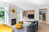 Modern home with Living Room, Light Hardwood Floor, Sofa, Recessed Lighting, Gas Burning Fireplace, and Chair. Family Room Photo 5 of The Rockcliffe Renovation