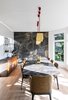 Modern home with Dining Room, Light Hardwood Floor, Pendant Lighting, Accent Lighting, Ceiling Lighting, Chair, Table, and Lamps. Dining Room Photo 8 of The Rockcliffe Renovation