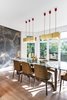 Modern home with Dining Room, Pendant Lighting, Chair, Table, Light Hardwood Floor, and Ceiling Lighting. Dining Room Photo 9 of The Rockcliffe Renovation