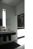 Modern home with Bath Room, Full Shower, Metal Counter, Freestanding Tub, Corner Shower, Concrete Floor, Vessel Sink, Ceiling Lighting, and Enclosed Shower. Doggie door at water closet Photo 16 of Summers