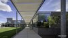 Modern home with Outdoor, Swimming Pools, Tubs, Shower, Hardscapes, Concrete Pools, Tubs, Shower, Lap Pools, Tubs, Shower, Trees, Large Pools, Tubs, Shower, Metal Patio, Porch, Deck, Grass, Salt Water Pools, Tubs, Shower, Walkways, Large Patio, Porch, Deck, Back Yard, and Concrete Patio, Porch, Deck. Fabric patio that connects the main house to the guest house. Photo 3 of Essence of the Desert