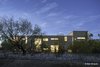 Modern home with Outdoor, Trees, Front Yard, and Metal Fences, Wall. South facade with minimal openings and recesses Photo 9 of Essence of the Desert