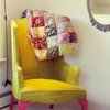A funky chair in the corner of the master bedrooom. Photo 14 of Featherbed Island House. Bayfront Vacation Rental modern home