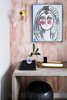 Modern home with Hallway and Light Hardwood Floor. Modern entrance art and framing with a modern sconce and wallpaper. Photo 13 of Seaholm Custom Condo