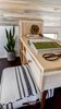 Modern home with Bedroom, Dark Hardwood Floor, Dresser, and Storage. Loft Desk. Tru Form Tiny Photo 12 of Full Solar Tiny Home & Open Layout