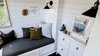 Modern home with Office, Dark Hardwood Floor, Study Room Type, and Storage. Office space. Tru Form Tiny Photo 5 of Full Solar Tiny Home & Open Layout