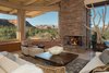 Modern home with Living Room and Gas Burning Fireplace. Great Room Artfully Designed To Capture Views Photo 11 of Sedona. Extraordinary. Serenity. Luxury. Green Living.
