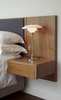 Modern home with Bedroom and Night Stands. Headboard with integral Bedside Cabinets
• American walnut Headboard with integral upholstery
• Affixed modular beside cabinets with pull-out walnut drawers with oak interior
Photo 8 of 'Linear Living' with the latest project by William Garvey