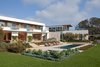 Modern home with Outdoor, Small Pools, Tubs, Shower, Walkways, Swimming Pools, Tubs, Shower, Back Yard, Concrete Patio, Porch, Deck, Shrubs, Large Patio, Porch, Deck, Flowers, Hardscapes, and Grass. Private courtyard Photo 3 of Observatory House