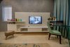 Modern home with Bedroom, Storage, Marble Floor, Bookcase, and Rug Floor. Daughter's Bedroom: Study Photo 11 of Aurum Penthouse