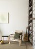 Modern home with Living Room, Chair, and End Tables. A single Easy Chair by Hans Wegner for Carl Hansen & Sons sits in the corner of the living room. Photo 4 of Balboa Residence