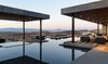 Modern home with Outdoor, Salt Water Pools, Tubs, Shower, Hardscapes, Large Pools, Tubs, Shower, Infinity Pools, Tubs, Shower, Concrete Patio, Porch, Deck, Back Yard, Swimming Pools, Tubs, Shower, Landscape Lighting, Large Patio, Porch, Deck, Concrete Pools, Tubs, Shower, Vertical Fences, Wall, and Stone Patio, Porch, Deck. twilight pool view Photo 6 of Cloud Chaser