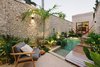 Modern home with Outdoor, Back Yard, Gardens, Small Pools, Tubs, Shower, Landscape Lighting, Stone Fences, Wall, and Small Patio, Porch, Deck. Pool and garden Photo 2 of Casa Picasso